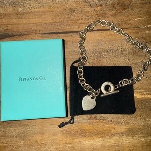 Tiffany & Co. Silver Heart Toggle Bracelet